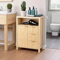 Karl Home Free-Standing Cabinet Oak 3-Drawer 1-Door Bathroom Livingroom