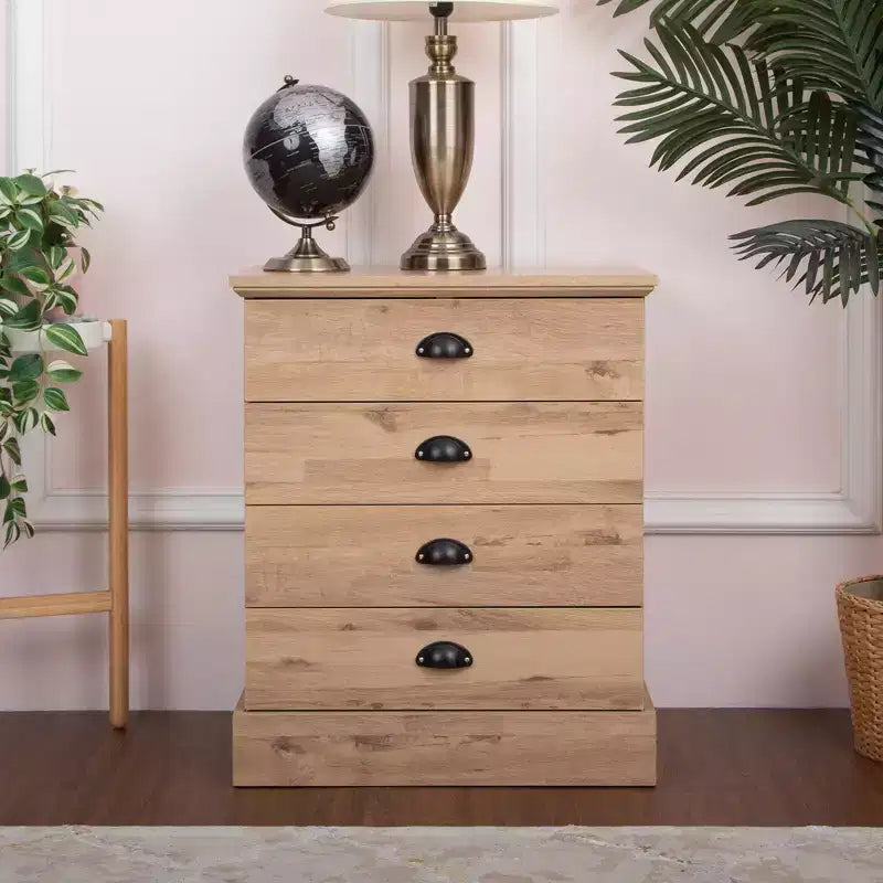 Comodino in legno a 4 cassetti AndMakers