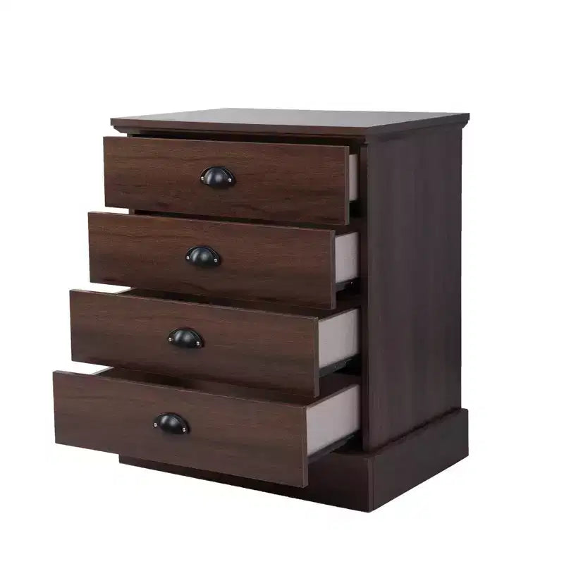 Comodino in legno a 4 cassetti AndMakers