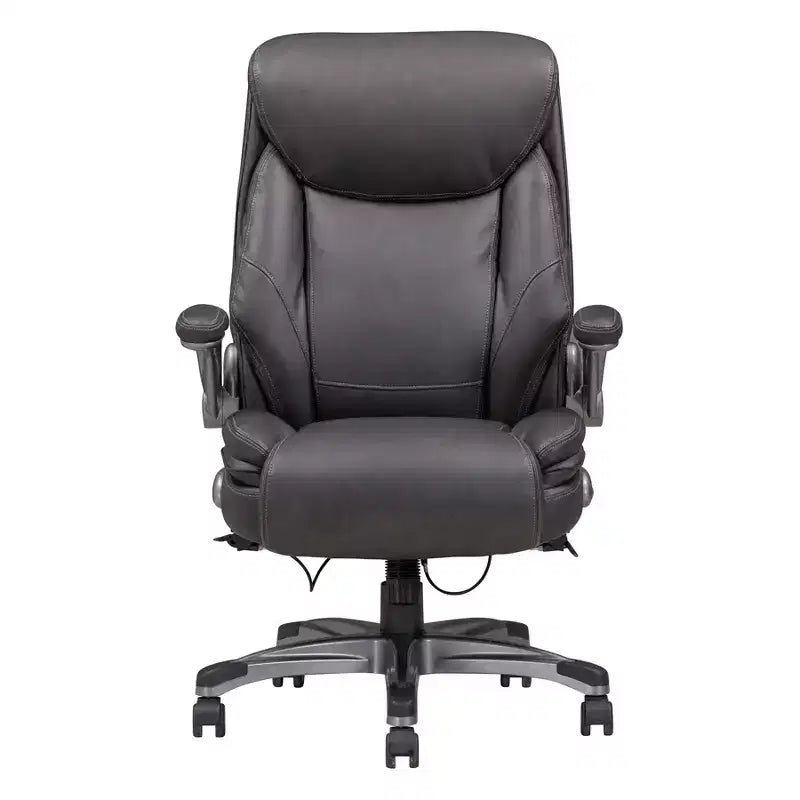 Sedia da ufficio ergonomica Okak Classic con braccioli regolabili, sedia comoda con girevole a 360 gradi e ruote, sedia da scrivania per ufficio, casa, grigio
