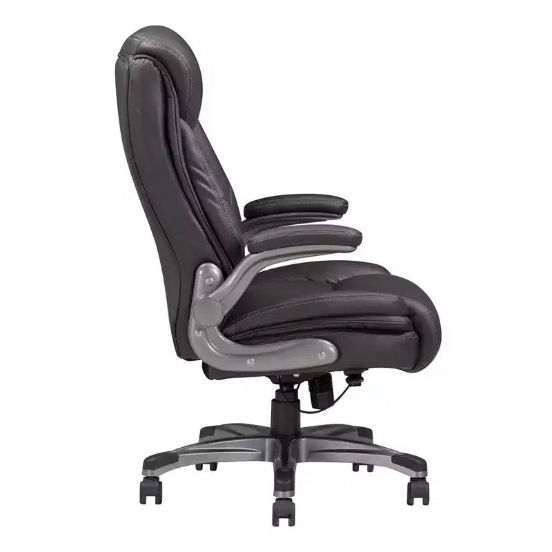 Sedia da ufficio ergonomica Okak Classic con braccioli regolabili, sedia comoda con girevole a 360 gradi e ruote, sedia da scrivania per ufficio, casa, grigio
