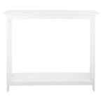 Tavolo consolle stretto a 2 ripiani Lavish Home, bianco