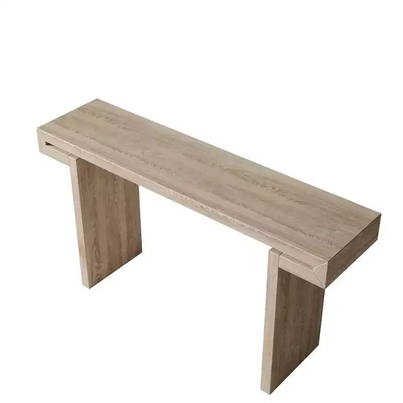 Okak 60IN Tavolo Consolle Lungo Rustico, Tavolo da Ingresso con Piano Spesso e Lungo, Tavolo d'Appoggio Rustico per Soggiorno, Corridoio
