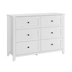 Cassettiera a 6 cassetti per camera da letto, set di 2 cassettiere in legno stile rustico per vestiti, organizer cassettiere con maniglie e cassetti profondi