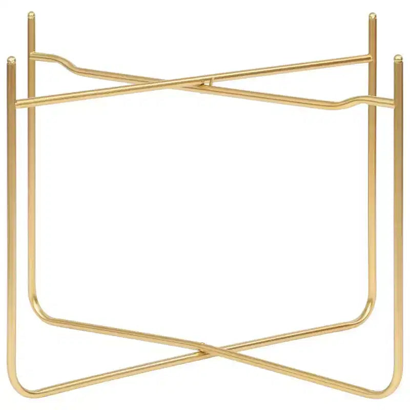 vidaXL Tavolino Nero e Oro 15x15x15.2 Legno Multistrato