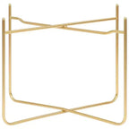 vidaXL Tavolino Nero e Oro 15x15x15.2 Legno Multistrato