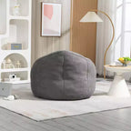 TUYOHW Poltrona Sacco con Poggiapiedi Imbottito, Sedia da Terra Imbottita in Schiuma per un Relax Totale, Set di Sedute Comode per Soggiorno, Camera da Letto