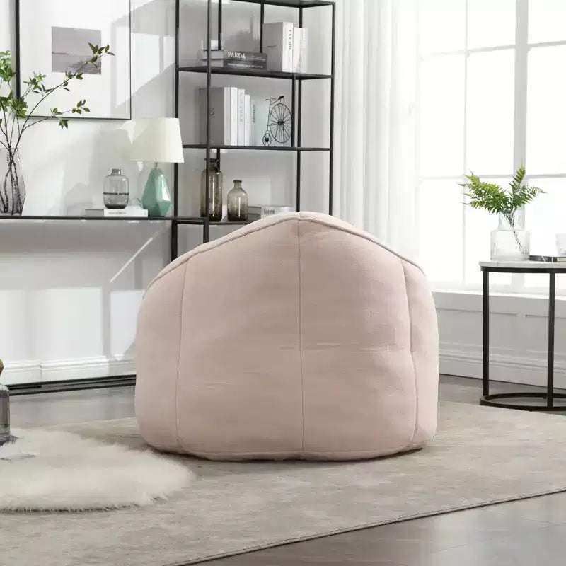 TUYOHW Poltrona Sacco con Poggiapiedi Imbottito, Sedia da Terra Imbottita in Schiuma per un Relax Totale, Set di Sedute Comode per Soggiorno, Camera da Letto