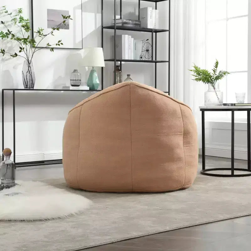 TUYOHW Poltrona Sacco con Poggiapiedi Imbottito, Sedia da Terra Imbottita in Schiuma per un Relax Totale, Set di Sedute Comode per Soggiorno, Camera da Letto