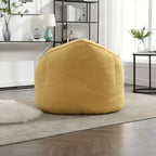 TUYOHW Poltrona Sacco con Poggiapiedi Imbottito, Sedia da Terra Imbottita in Schiuma per un Relax Totale, Set di Sedute Comode per Soggiorno, Camera da Letto