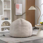 TUYOHW Poltrona Sacco con Poggiapiedi Imbottito, Sedia da Terra Imbottita in Schiuma per un Relax Totale, Set di Sedute Comode per Soggiorno, Camera da Letto