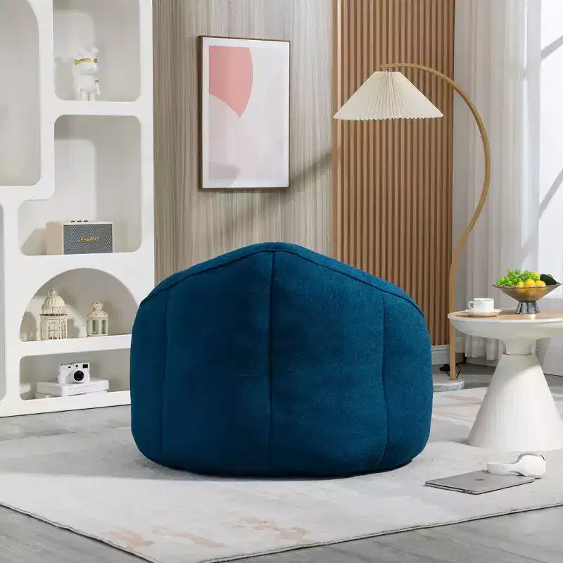 TUYOHW Poltrona Sacco con Poggiapiedi Imbottito, Sedia da Terra Imbottita in Schiuma per un Relax Totale, Set di Sedute Comode per Soggiorno, Camera da Letto