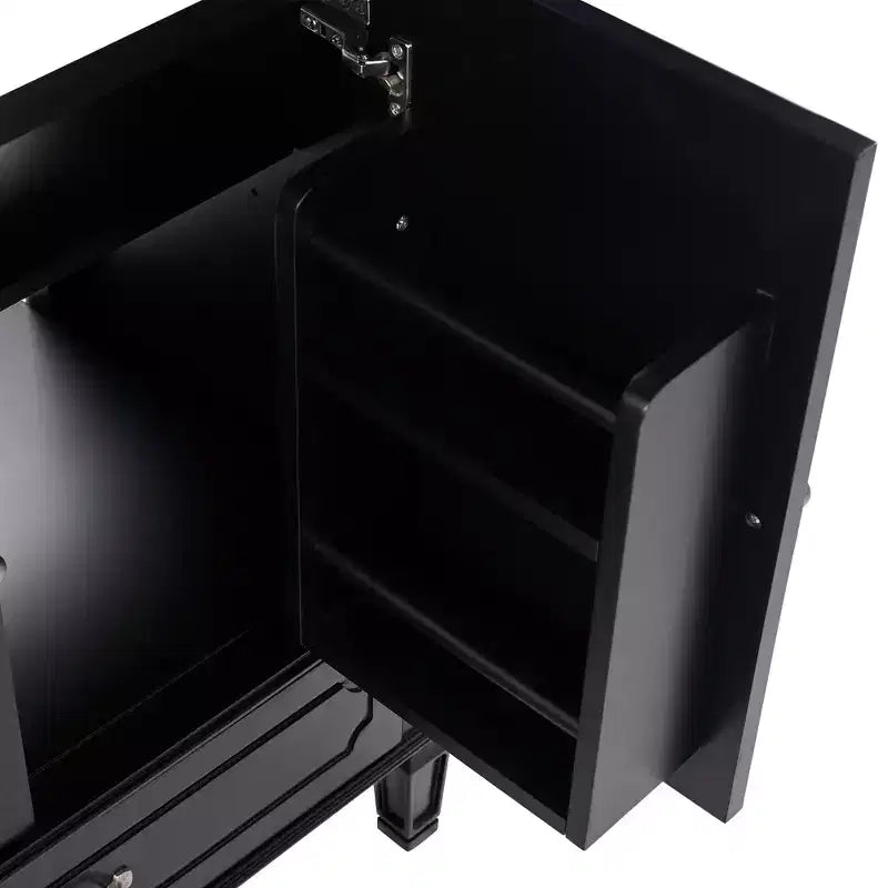 Mobile bagno con lavabo integrato, Mobiletto contenitore per bagno con cassetti e scaffale a giorno, Mobile bagno a lavabo singolo