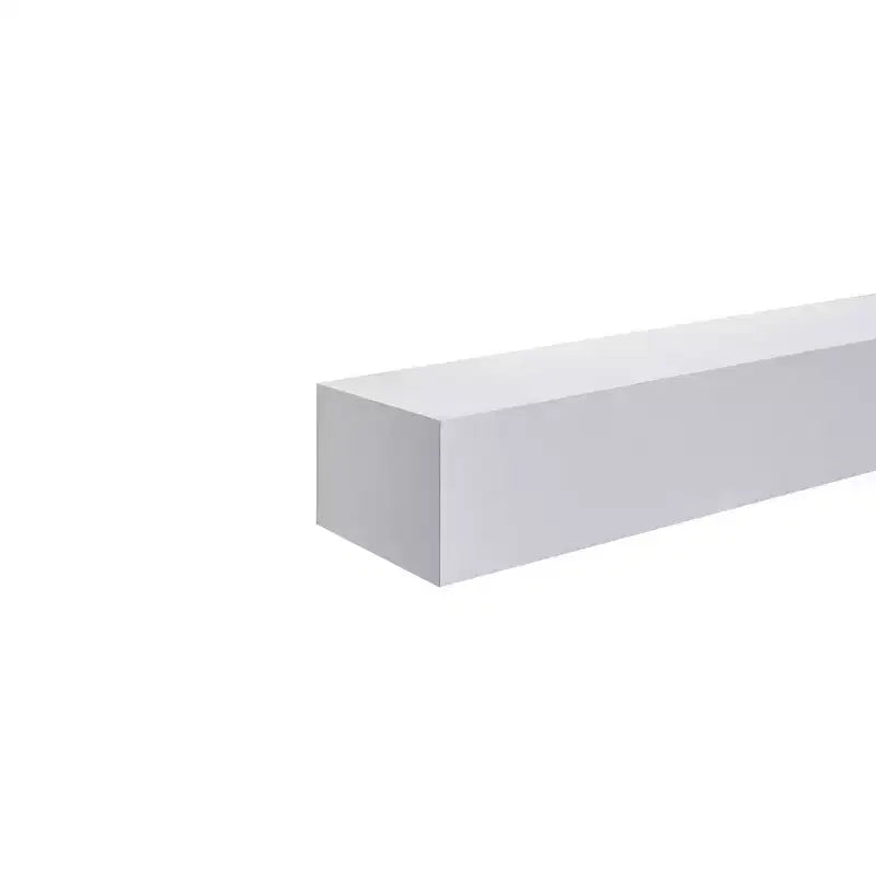 Mensola galleggiante bianca da 45 cm con staffa invisibile per montaggio a parete, perfetta per l'arredamento di bagno/camera da letto/cucina o per esporre libri/piante, facile da installare.