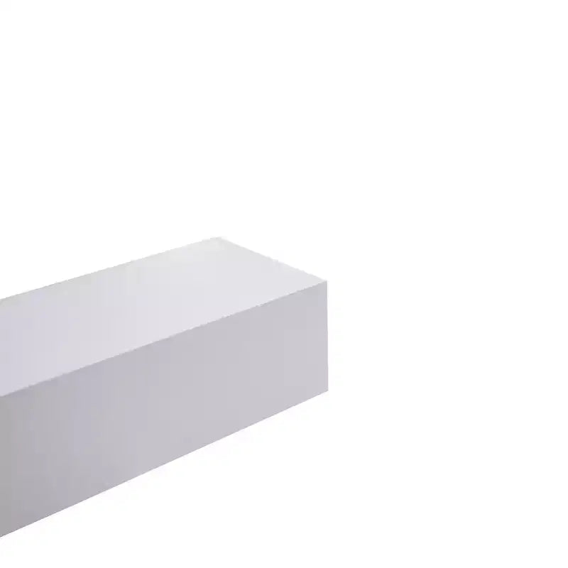 Mensola galleggiante bianca da 45 cm con staffa invisibile per montaggio a parete, perfetta per l'arredamento di bagno/camera da letto/cucina o per esporre libri/piante, facile da installare.