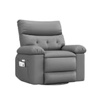 Poltrona reclinabile elettrica girevole a dondolo con massaggio, poltrona oversize in pelle PU, comoda poltrona per divano, poltrona reclinabile elettrica per soggiorno, camera da letto