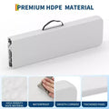 Panca Pieghevole Portatile 180cm, 2 Pezzi, Panca Pieghevole in Plastica HDPE con Maniglia per il Trasporto per Picnic all'Aperto, Campeggio, Feste e Attività Sportive