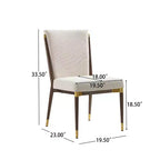 Christopher Knight Home Ulrika Sedie moderne da pranzo imbottite (set da 2)